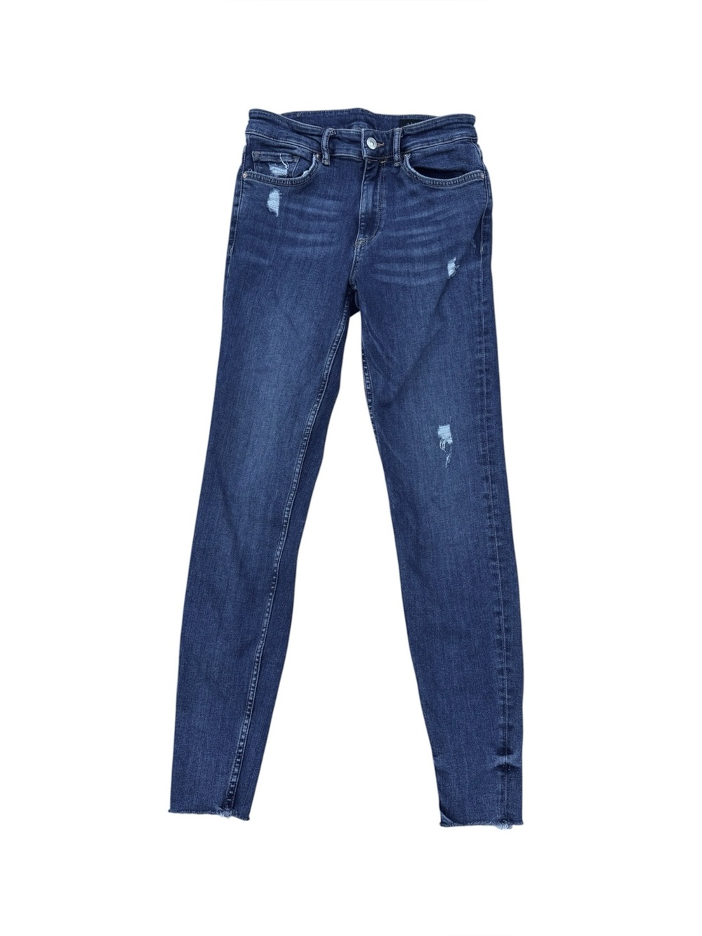 Allsaints Dax The Miller Jean Size W27 Mid-rise Distressed Skinny Stretch Denim